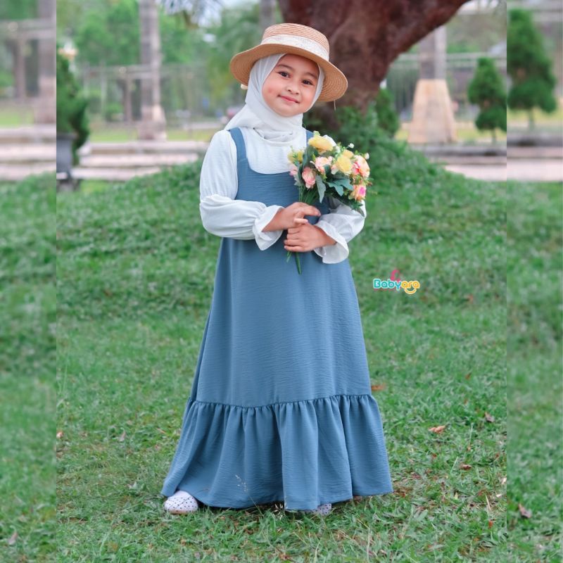 gamis anak perempuan/overal aurora by babyara/dress anak perempuan/baju anak