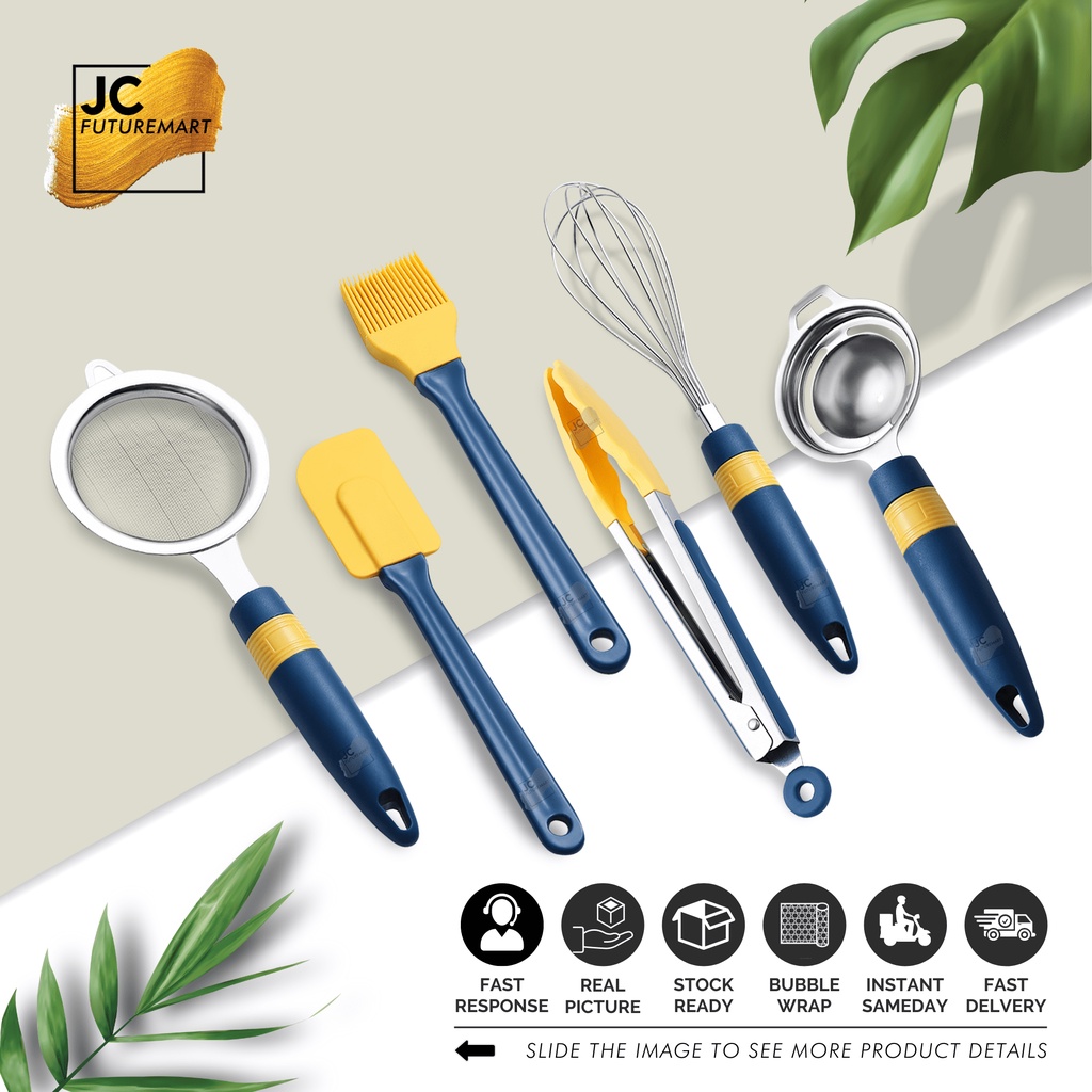 UTENSIL BAKING SET 6 PCS | SPATULA SILIKON PREMIUM ALAT MASAK - A07521