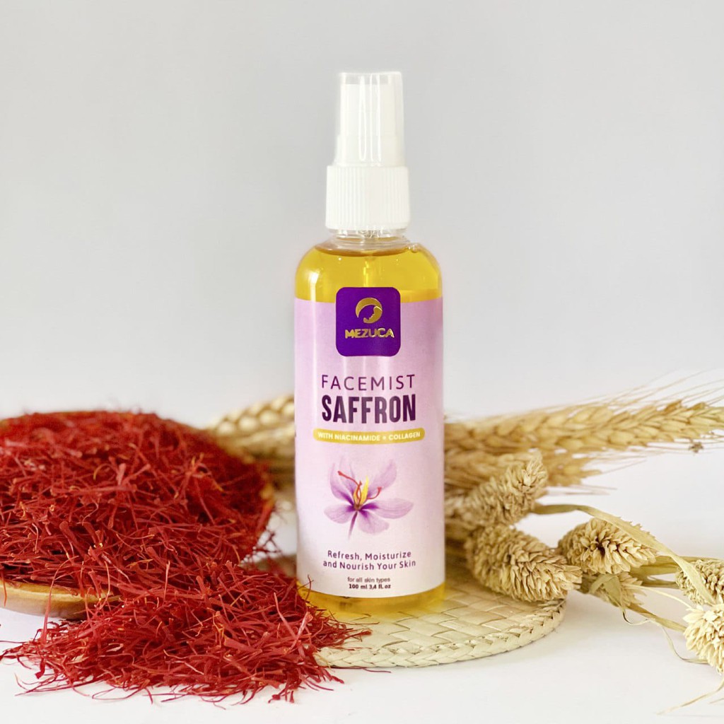 Facemist Saffron dengan Zam Zam 100 ML 100% ORIGINAL Face Mist Safron Spray With Zamzam