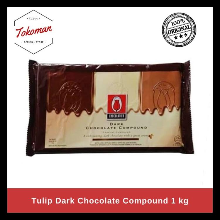 

Tulip Dark Chocolate Compound 1Kg / Coklat Compound Dark