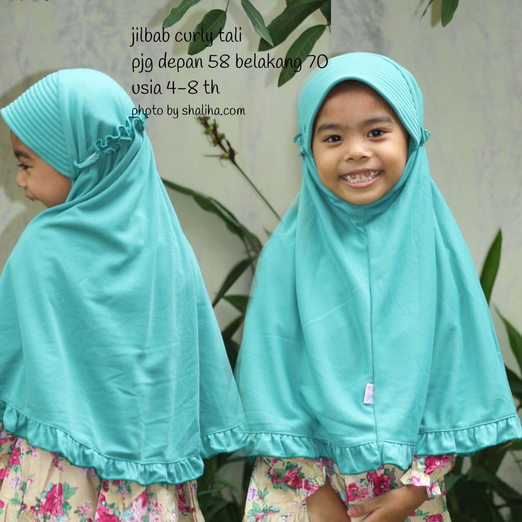  Jilbab  Vania  Curly Tali anak  Jilbab  Curly anak  SD 