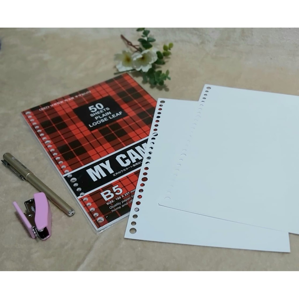 

LOOSE LEAF KIKY B5 50 SHEETS POLOS