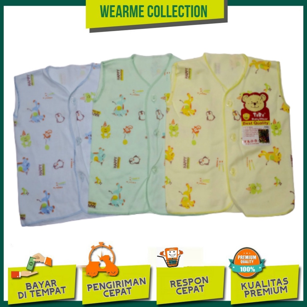 6 PCS BAJU ATASAN BAJU KUTUNG BAYI BABY TARA/SHANKUNSHEN - SNI STANDAR
