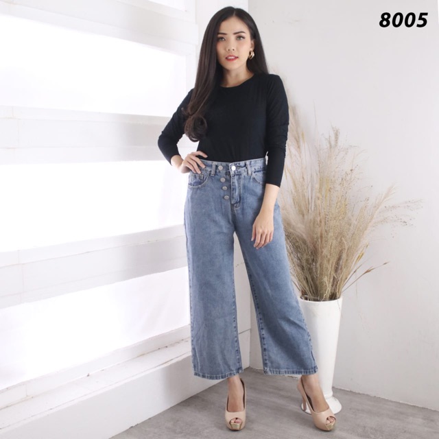 VIERLIN - Jeans 8005 - HW CULLOTE JEANS