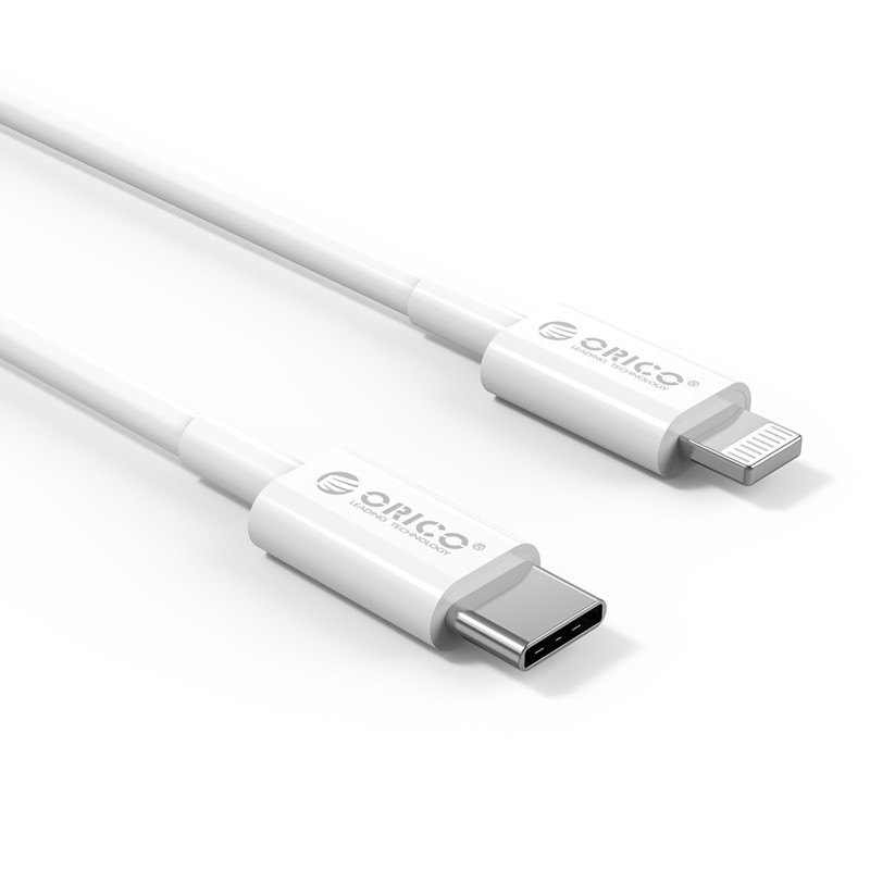 Kabel Data Charge Orico CL01-10 Usb Type-c to lightning 1m cable 3A for iphone ipad  ipod