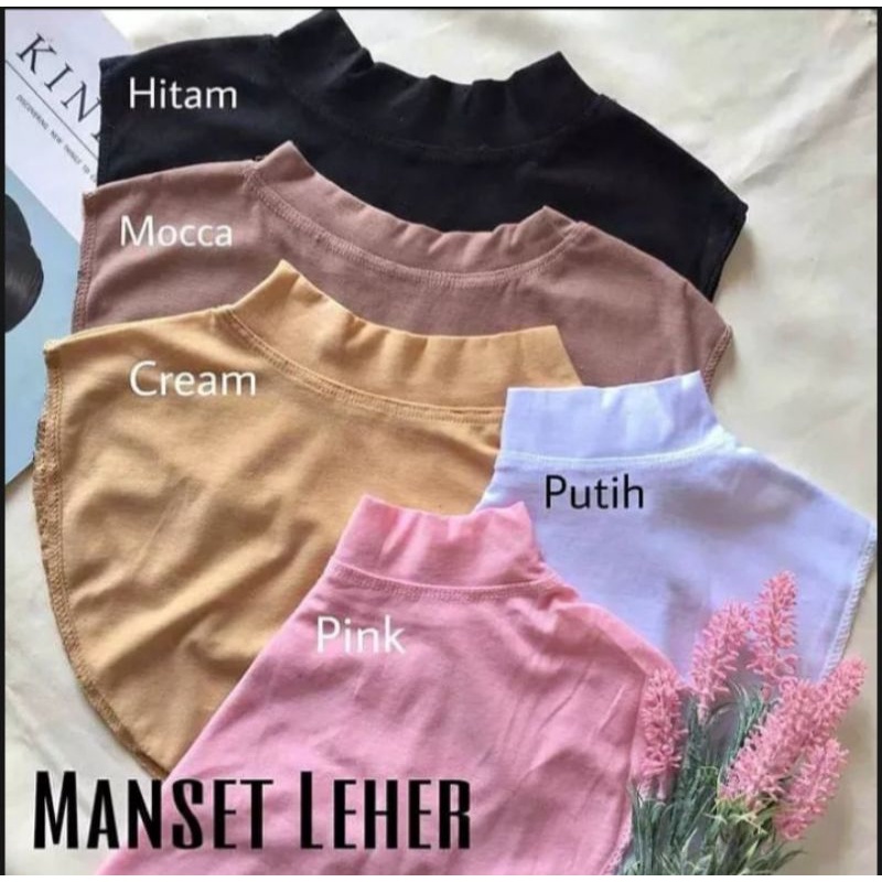 MANSET LEHER POLOS | MANSET PENUTUP LEHER | INNER BAJU MANSET LEHER
