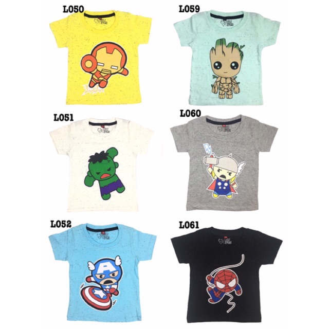 Avengers Tee 3pcs/ baju avengers/ kaos avengers