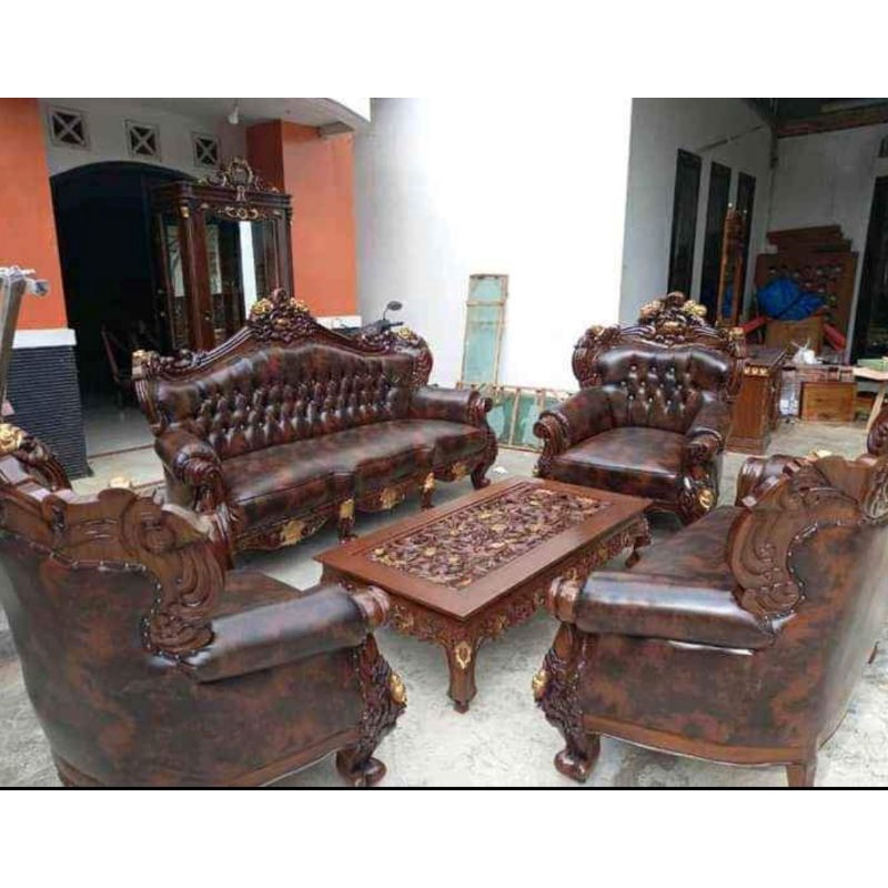 sofa ukir jati jepara