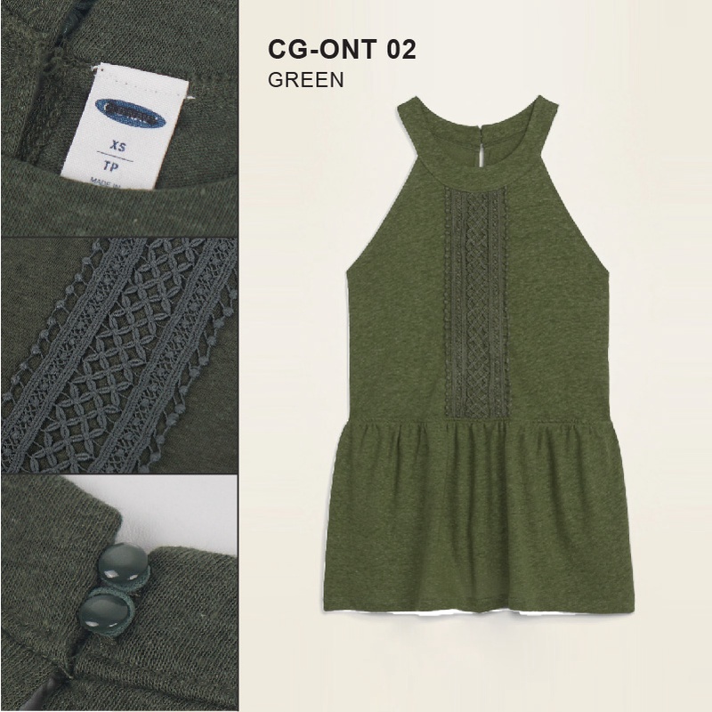 OLD NAVY PEPLUM BOHO TANK - HALTER NECK - TANKTOP WANITA ORI-5