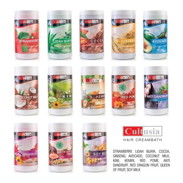 CULTUSIA Creambath 1000 GR - Krim Perawatan Rambut