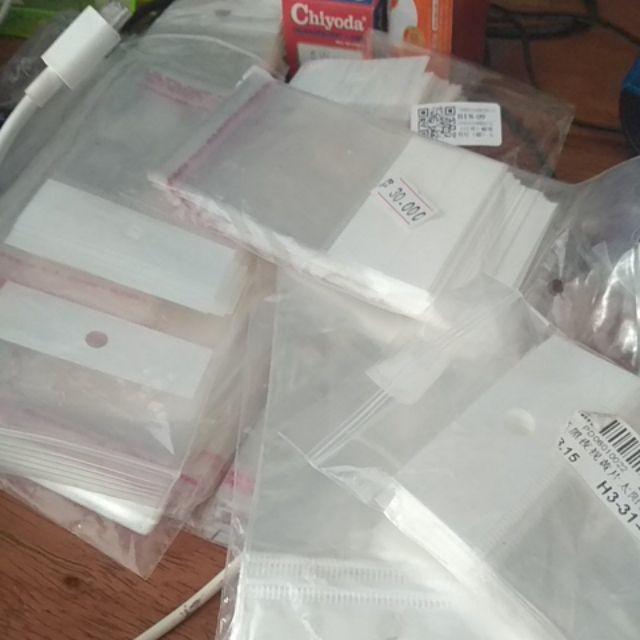 ✿ Inf ✿ 100pcs / Set Kantong Plastik Opp Transparan 4.4x11