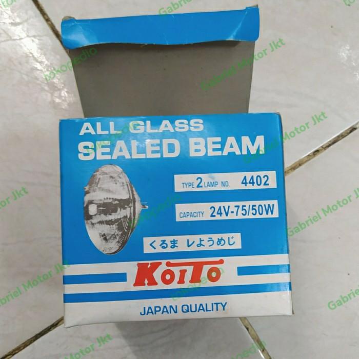 sealed beam koito 4402 24volt kaki 3 model paten-pcs