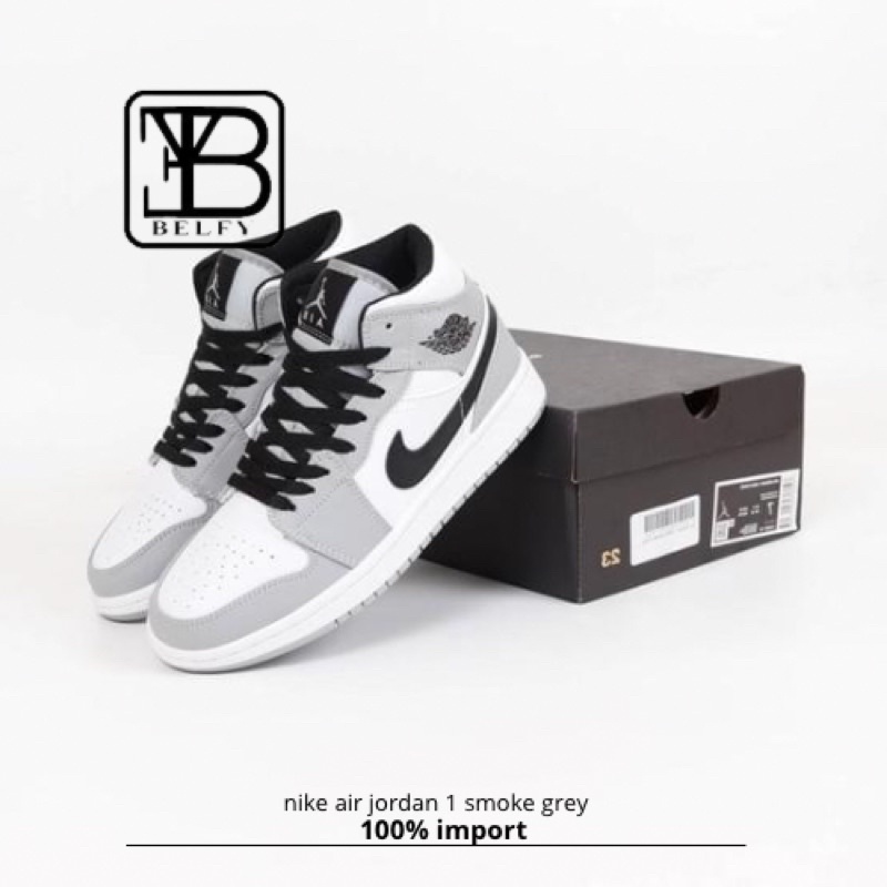nike air jordan 1 smoke grey high premium
