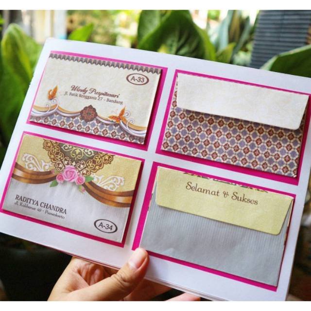 

Amplop custom nama untuk lebaran, sumbangan, kondangan