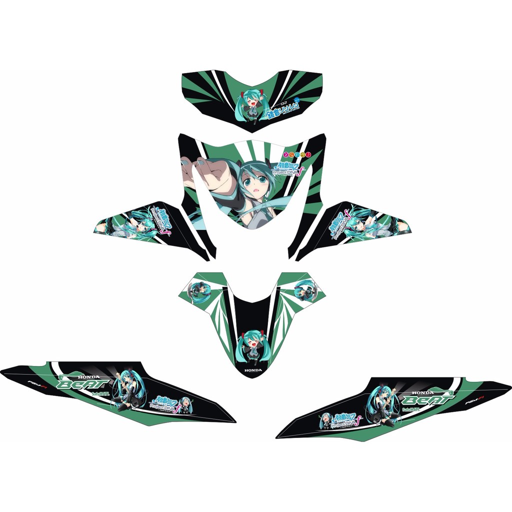 Modif Stiker Honda Beat Motif Beat Fi Shopee Indonesia