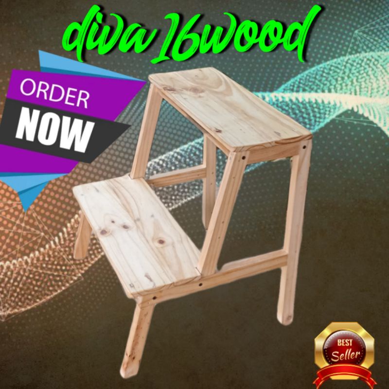 bangku tangga/bangku susun/bangku minimalis/kursi kayu/bangku kecil/bangku kayu