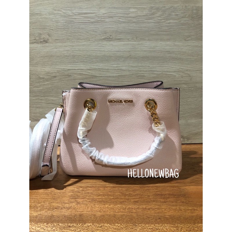 Tas MK original - Michael Kors small teagen messenger in powder blush