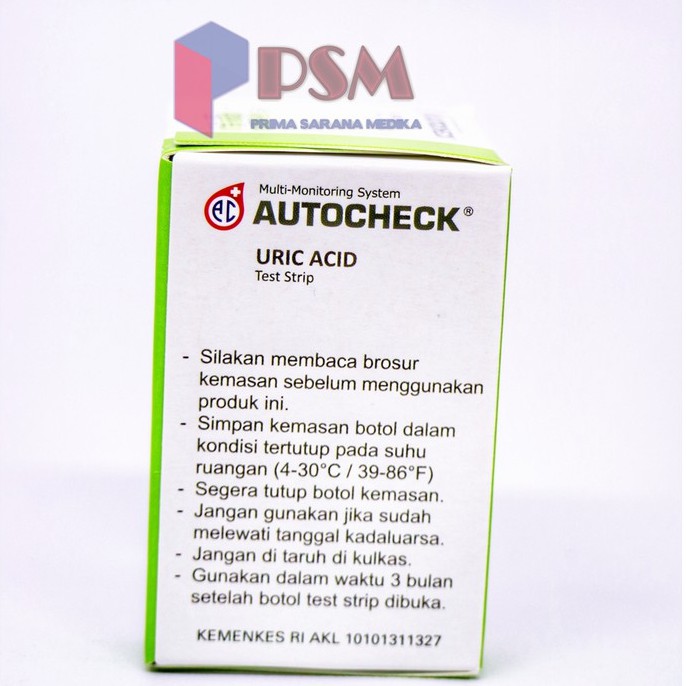 Autocheck Strip Asam Urat / Uric Acid Strip / Strip Autocheck