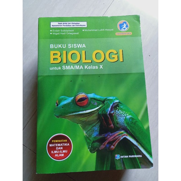 

BUKU SISWA BIOLOGI.Untuk SMA/MA Kelas X