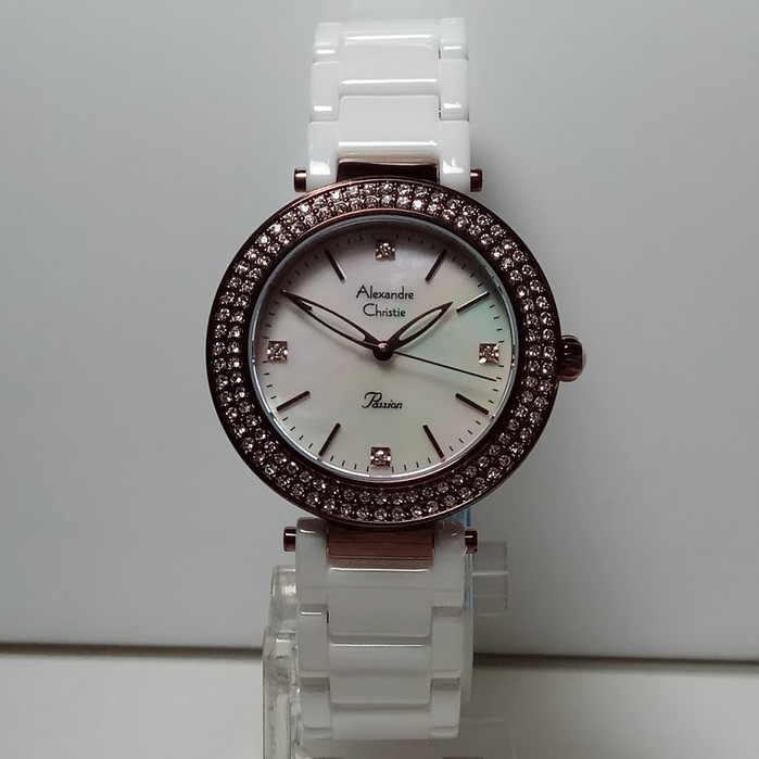 Jam Tangan Wanita Alexandre Christie AC2323 Passion  Ceramic