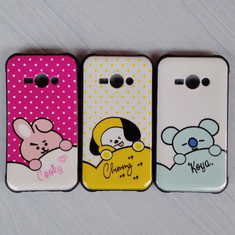 Samsung J1 Ace Case Softcase Karakter Gambar Polkadot BTS BT21
