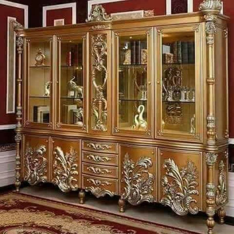 lemari hias mewah jati jepara