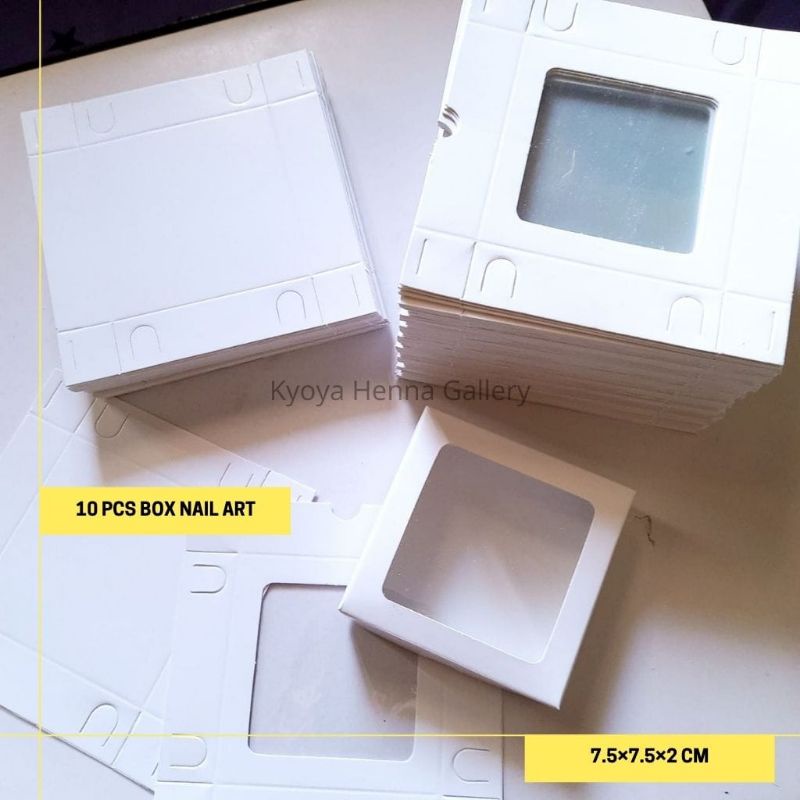 10pcs Box Kuku Palsu / Box Souvenir / Box Nail Art Mika Bening