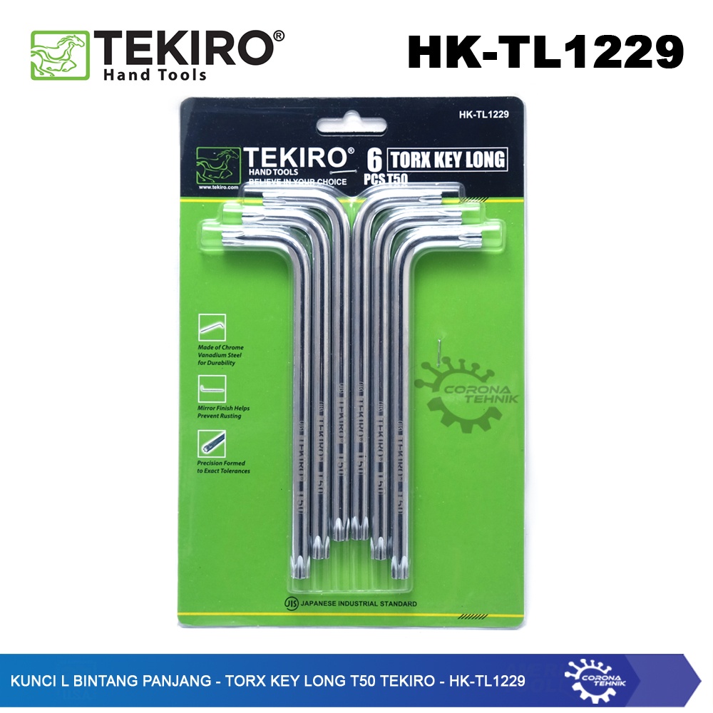 Tekiro - HK-TL1229 - Kunci L Bintang Panjang - Torx Key Long T50