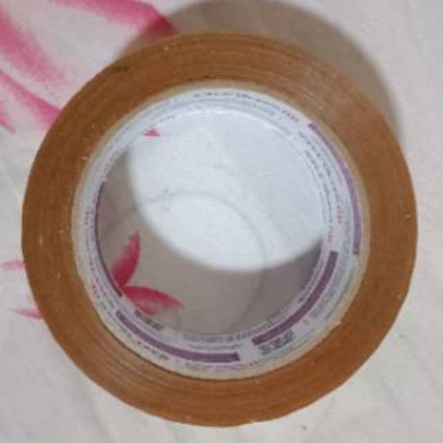 

Lakban bening coklat dan putih