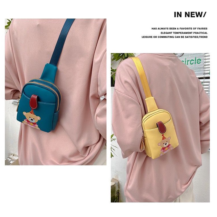 MV_Marvelouz MV804344 Tas SELEMPANG Anak Unisex Lucu Motif Boneka Terbaru 1kg bisa 6 tas supplier tas import EL 4344