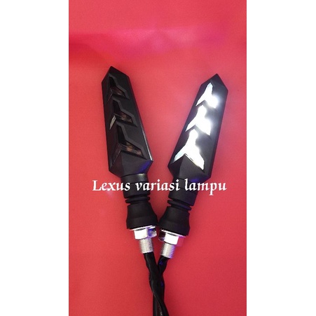 lampu sein running murah model lamborghini motor vixion,cb150,klx,tiger,xabre