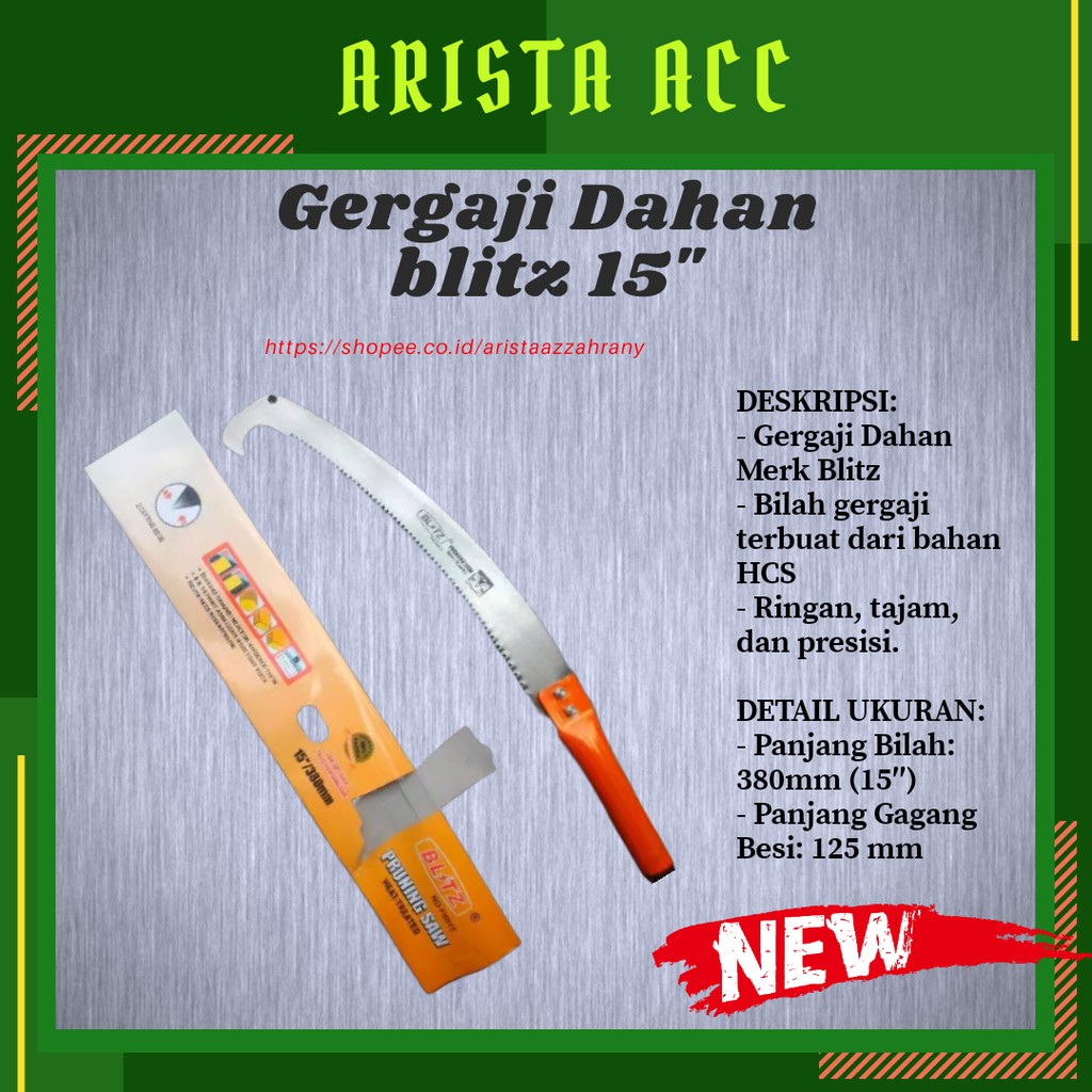 Gergaji Dahan Blitz (Gagang Besi) 15″