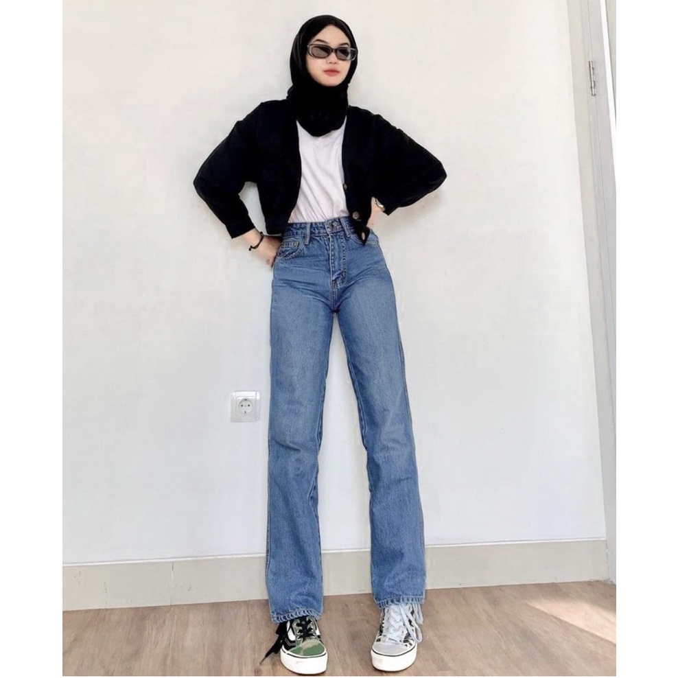 Celana Boyfriend Wanita  Rawis Boyfriend Wanita Celana Boyfriend Jumbo Sobek Kekinian Premium Terbar