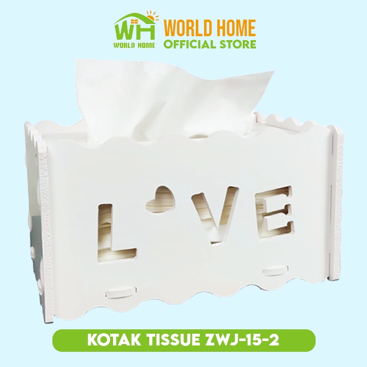 Kotak Tisu Mini Box Tissue Tempat Tisu Vintage Bahan WPC ZWJ-15