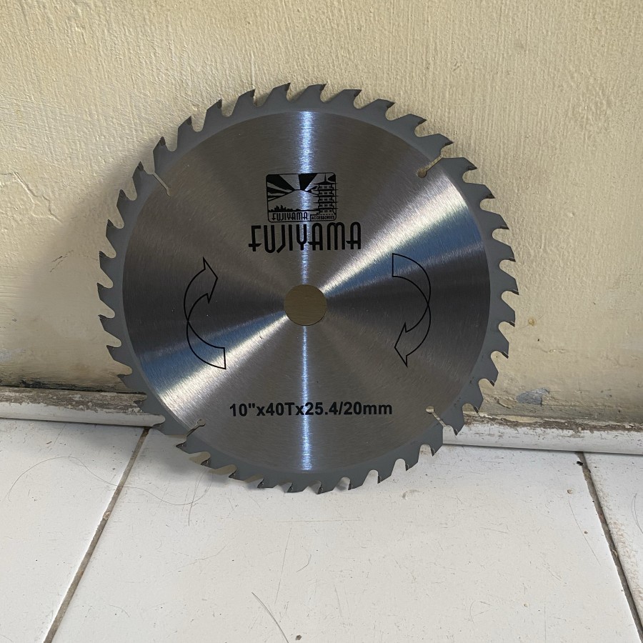 Fujiyama Wood TCT Saw Blade 10 Inch x 40T Mata Pisau Gergaji