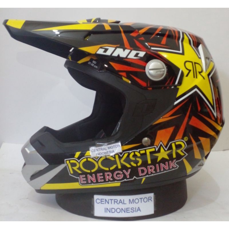 Helm Cross JPX Orca Rockstar|ongkir 2 kilo gratis box ori|