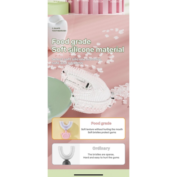 Sikat Gigi Impor U Anak C-Shape Toothbrush Sikat gigi Anak