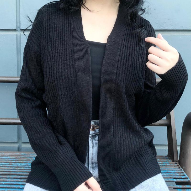 Cardigan bareska Rajut Premium Cardy - Cardigan Breska Kekinian - Cardigan Rajut model terbaru - Outer Rajut al size Terkini