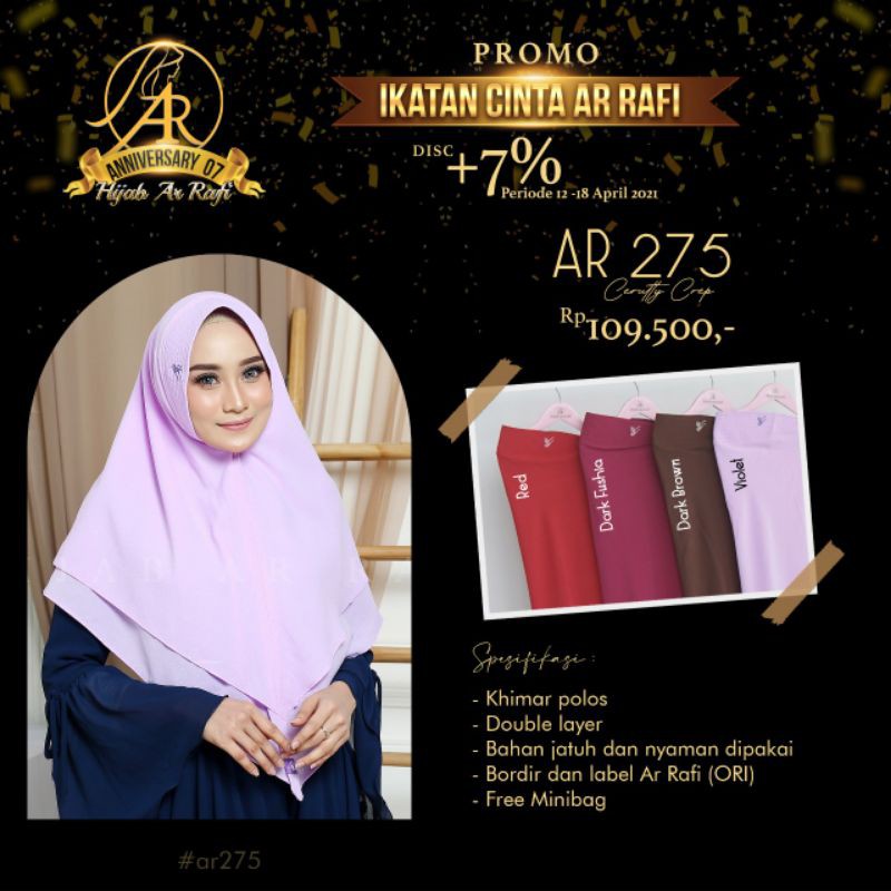 AR 275 hijab instant