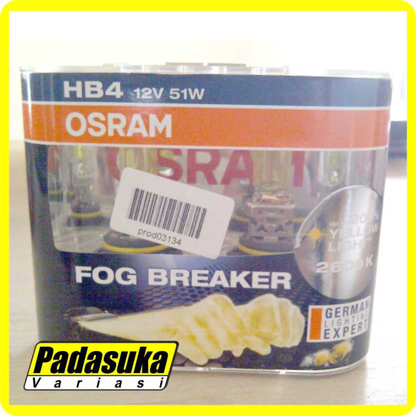 Bohlam Xenon Osram Fog Breaker HB4 2600 K