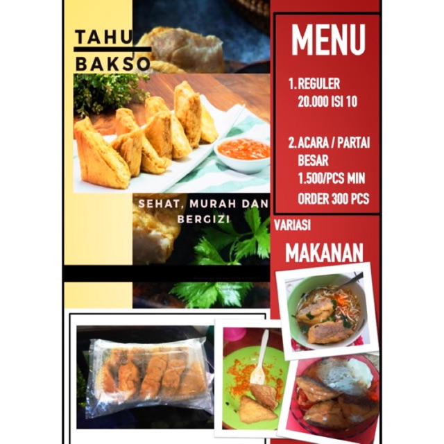 

Kita Tahu Bakso (KiTaSo) 20k isi 10