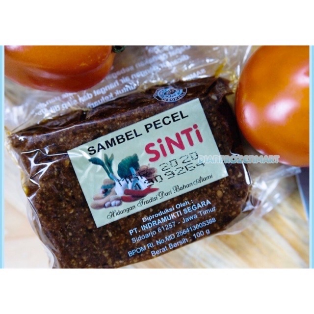 

BUMBU SINTI SAMBEL PECEL PRAKTIS 100 GR BUMBU INSTAN SAMBEL DAN BATAGOR