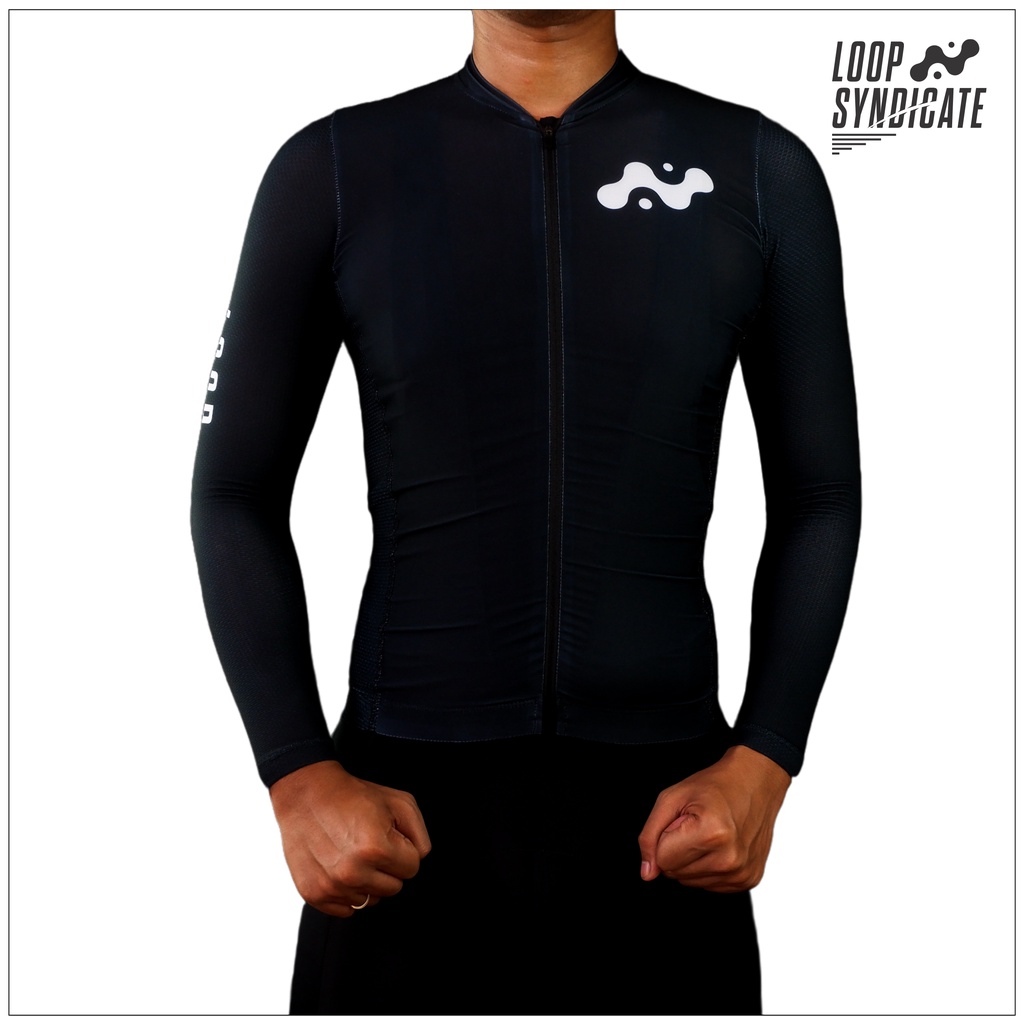 JERSEY ROADBIKE LONG SLEEVE / LENGAN PANJANG INFINITY BLACK SERIES bukan sub monton rapha pns