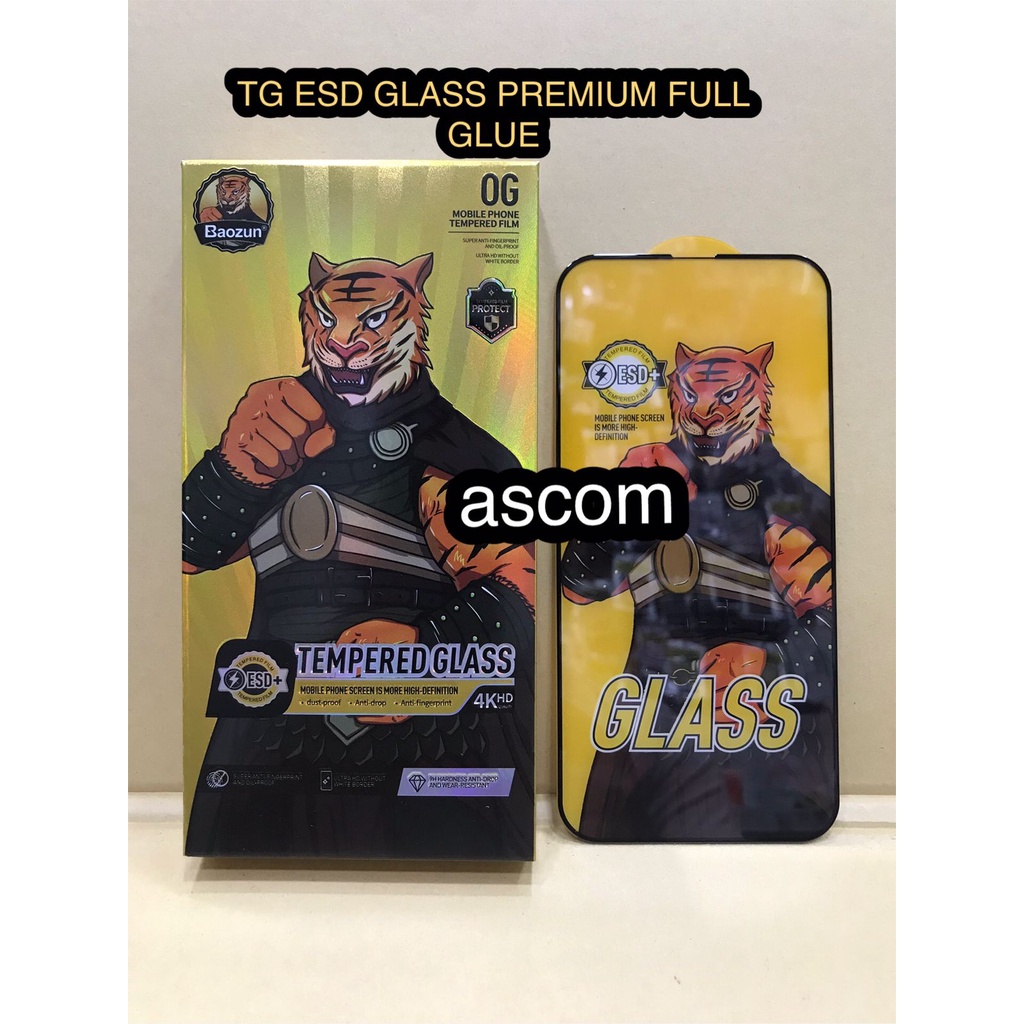 Anti Statis ESD IPhone XS Max / IPhone 11 Pro Max Tempered Glass Full Premium Anti Debu Persamaan