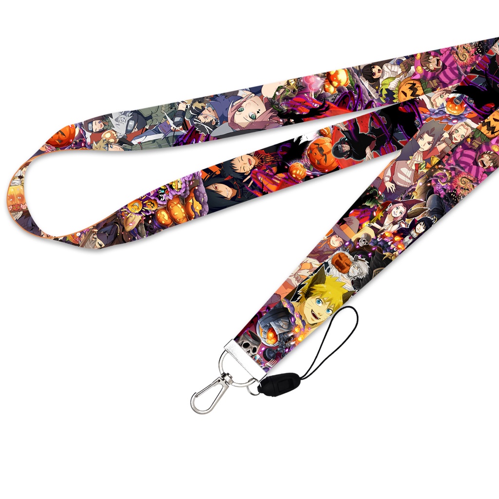 Tali Lanyard Dapat Dilepas Desain Naruto Sasuke Untuk Halloween