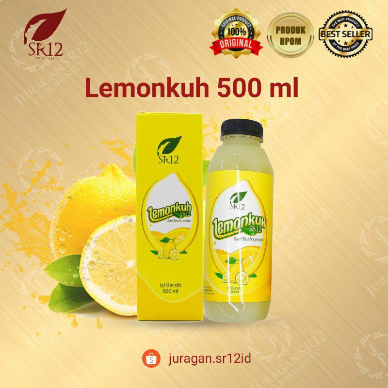 SR12 LEMONKUH / SARI LEMON ORIGINAL / MINUMAN NUTRISI DIET DETOX HERBAL PELANGSING ALAMI 250ml