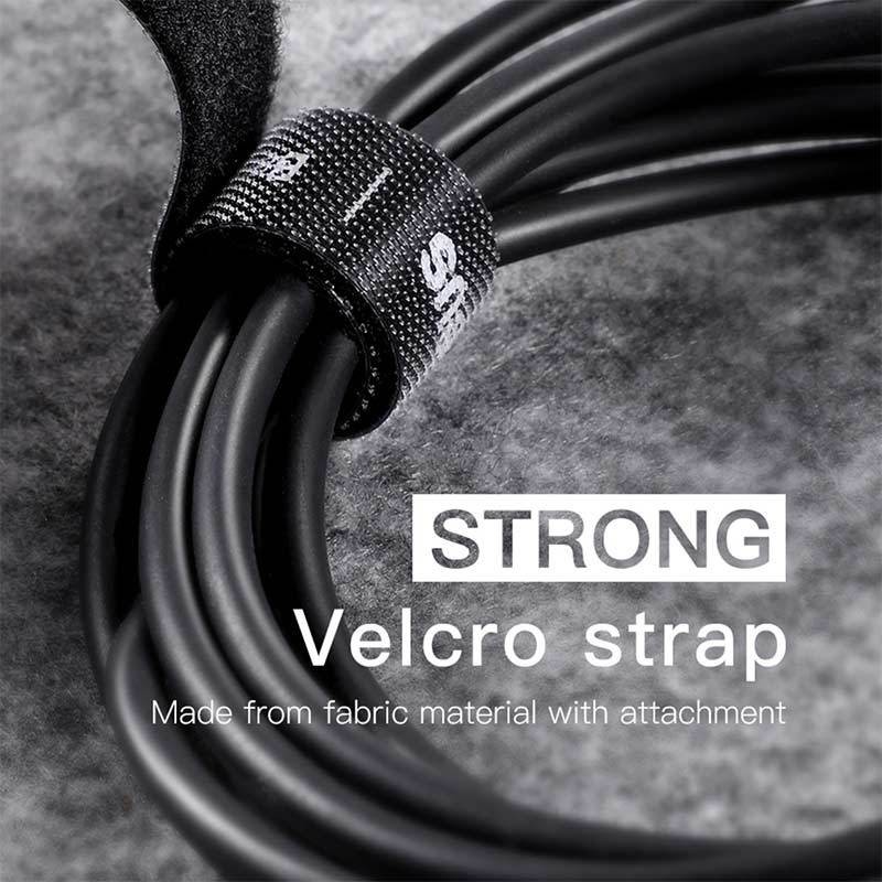 BASEUS VELCO STRAP CABLE ORGANIZER PENGIKAT PEREKAT KABEL HOLDER 1M 3M