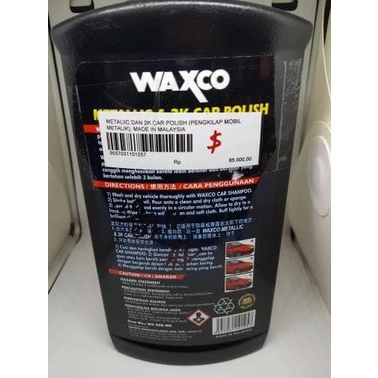 PROMO EKSKLUSIF Waxco Metalic Dan 2K Car Polish Nano Tech Brilliant Shine.. BERKUALITAS