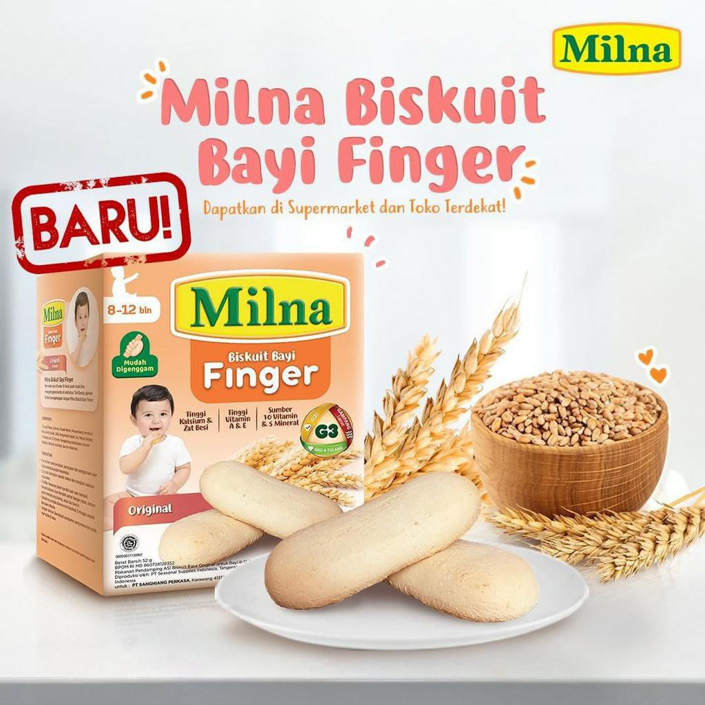 MILNA BISKUIT BAYI FINGER 52 GR MILNA BISKUIT BAYI 812 BULAN BISKUIT BAYI