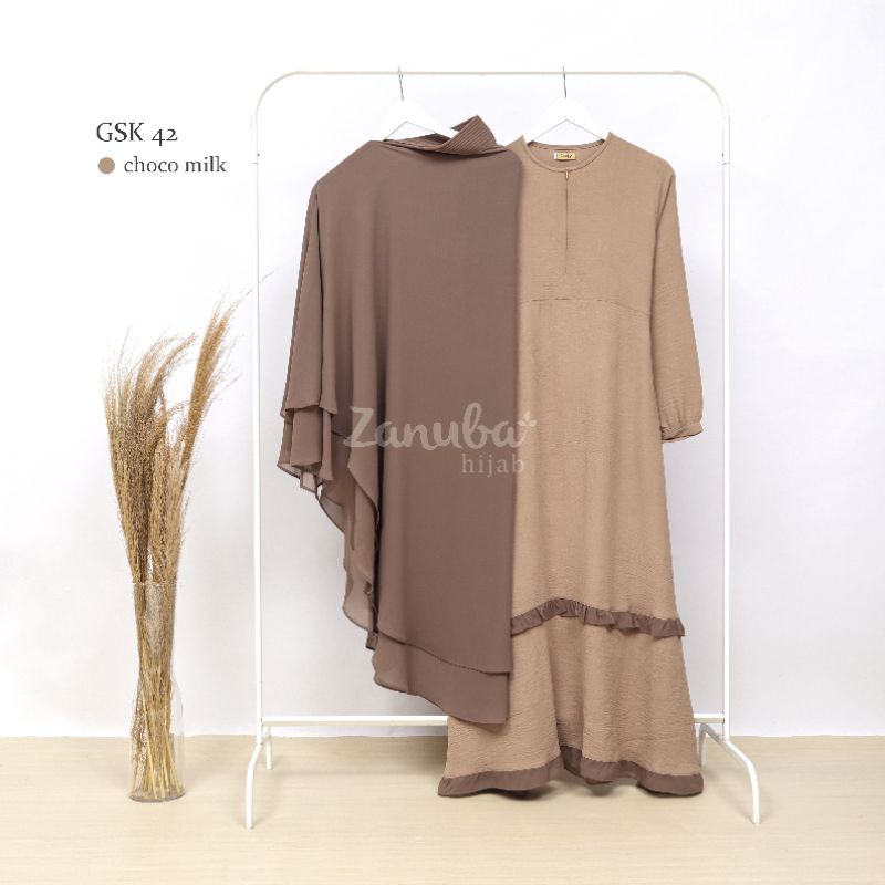 GSK 42 Zanuba | Gamis Set Kombinasi 42 Zanuba